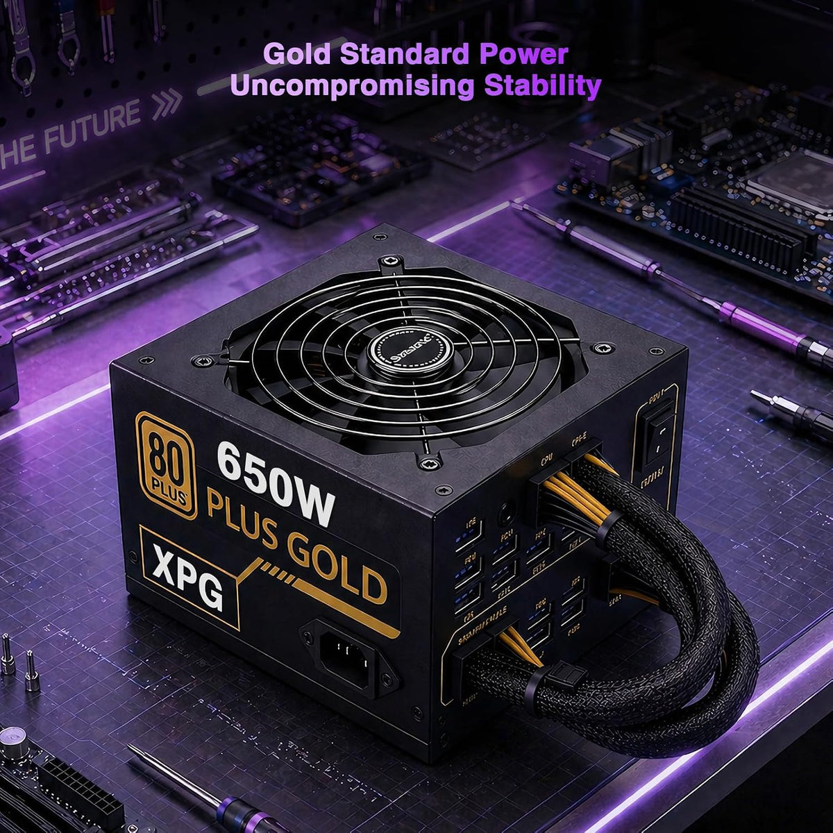 Ai-Creator-Gaming-Desktop, Geforce RTX-5060 32GB DDR5 RAM 1TB SSD | Intel I5-14400F(Up to 3.6Ghz Beat I7-11700) 650W 80+ Gold PSU ARGB Fan X4, Prebuilt PC Business & Digital Nomads Streaming